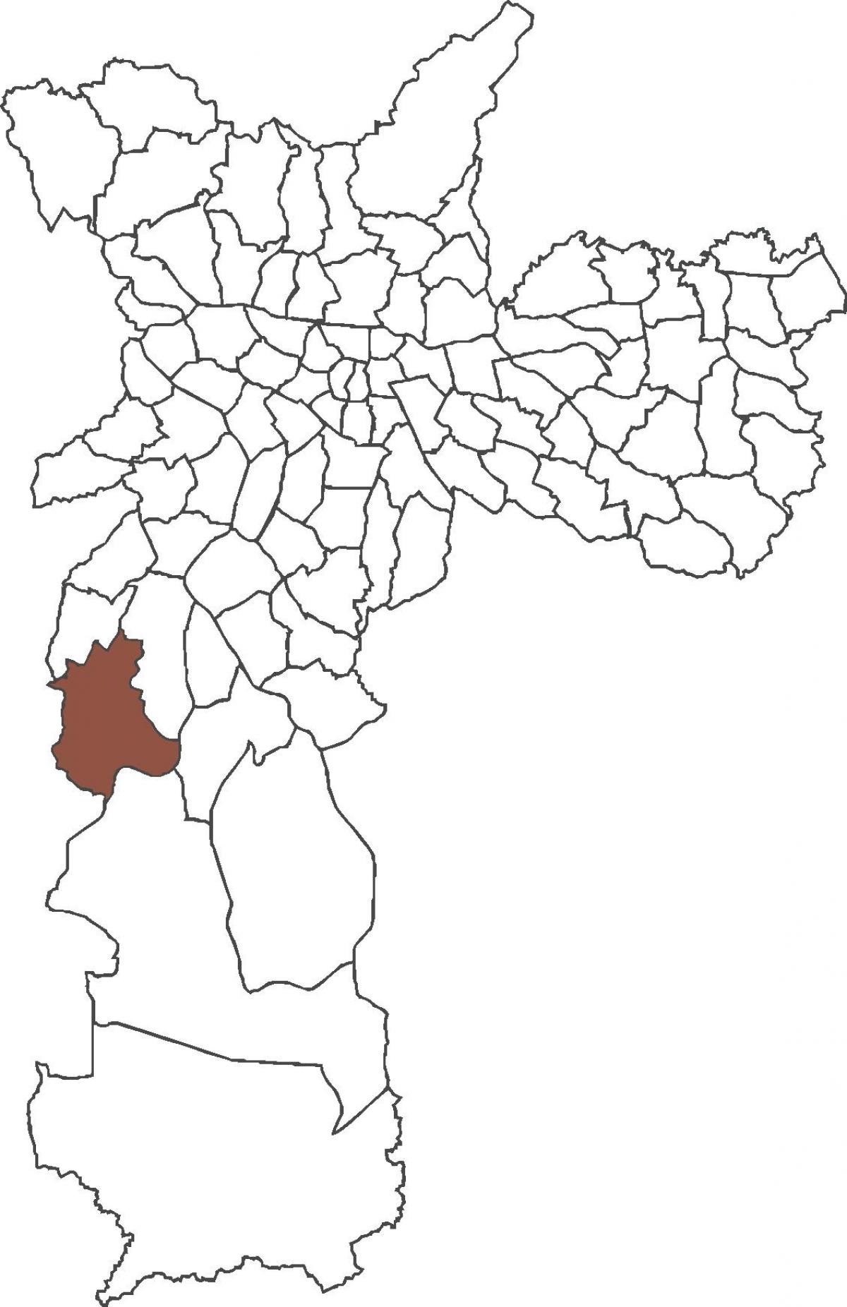 지도 Jardim Ângela district