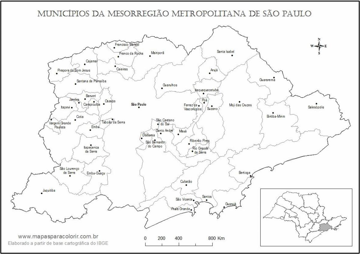 지도 São Paulo 버진