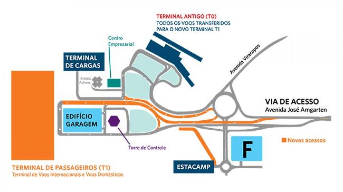 지도 국제 공항 상파울루비라코포스 주차
