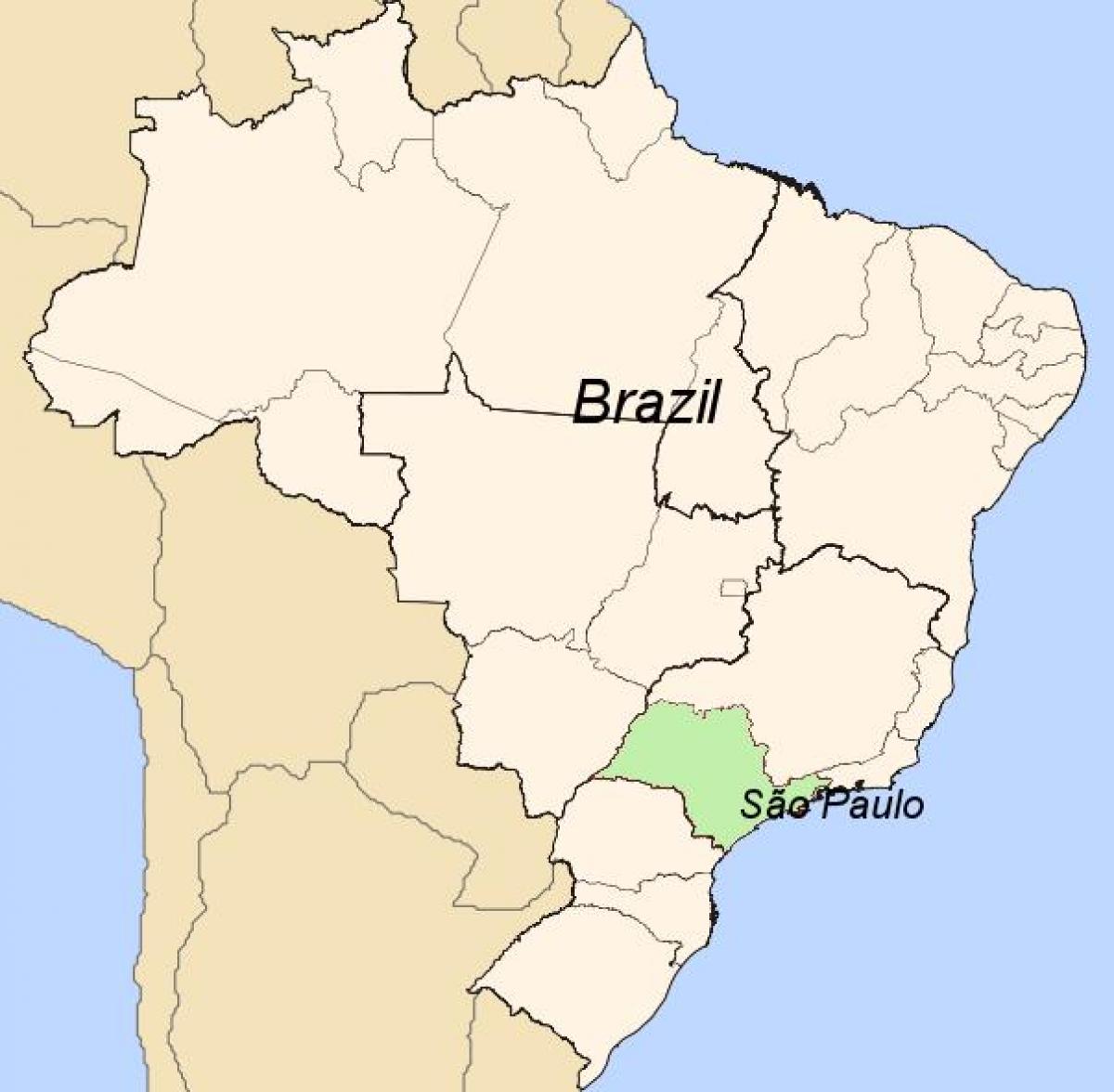 지도 상파울루에서 브라질