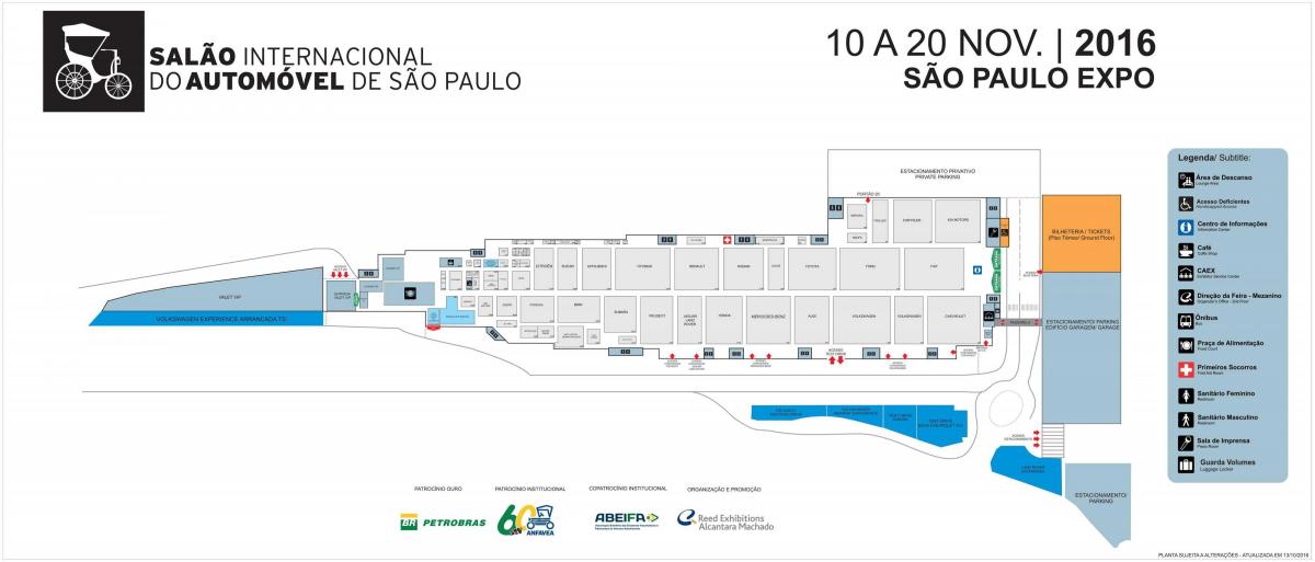 의 지도를 자동 표시 São Paulo