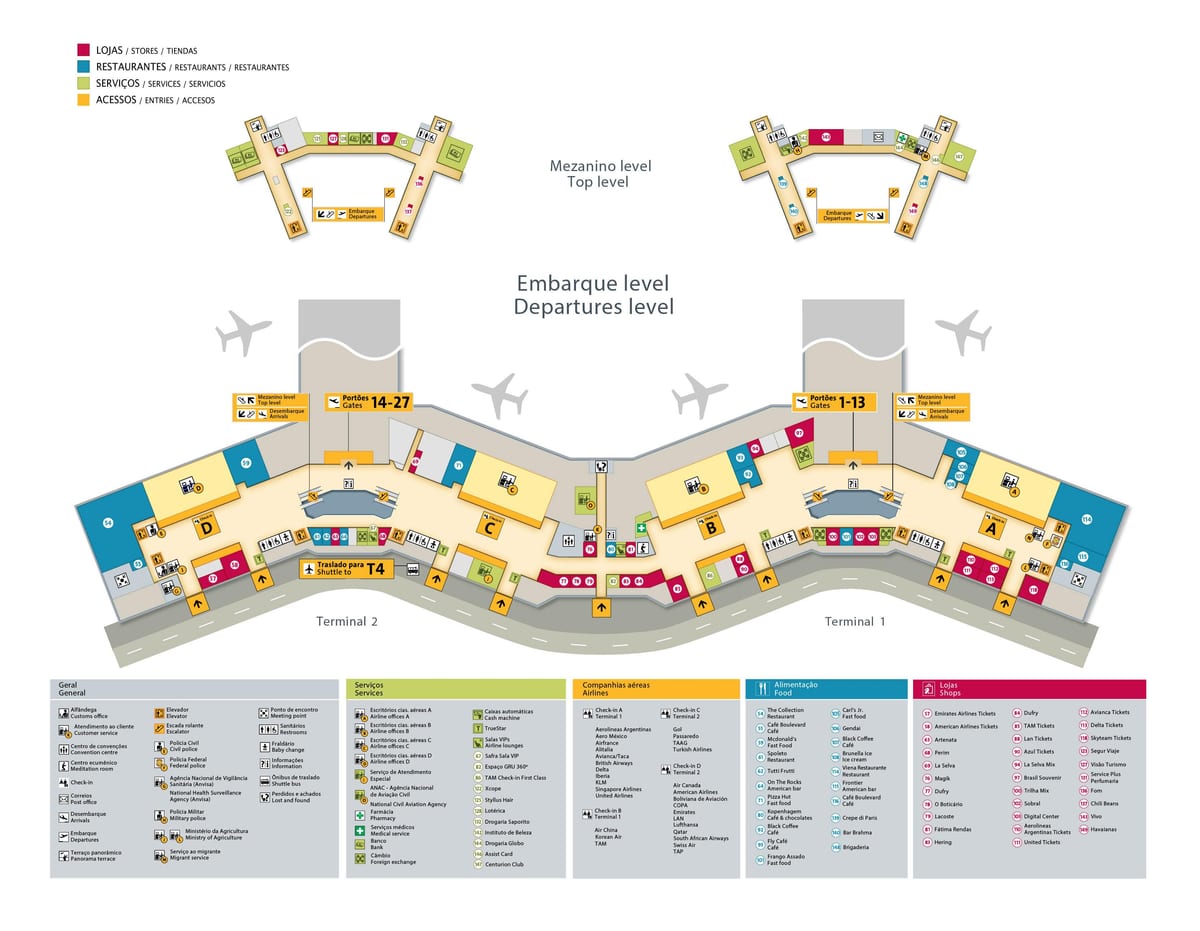 지도 국제 공항-상파울루스