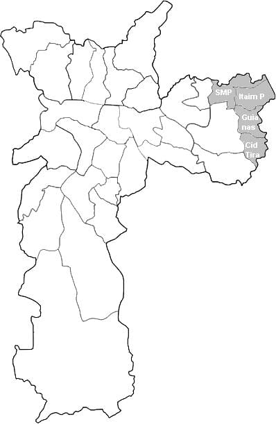 지도의 영역 Leste2São Paulo