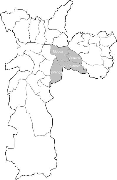 지도의 영역 Sudeste São Paulo