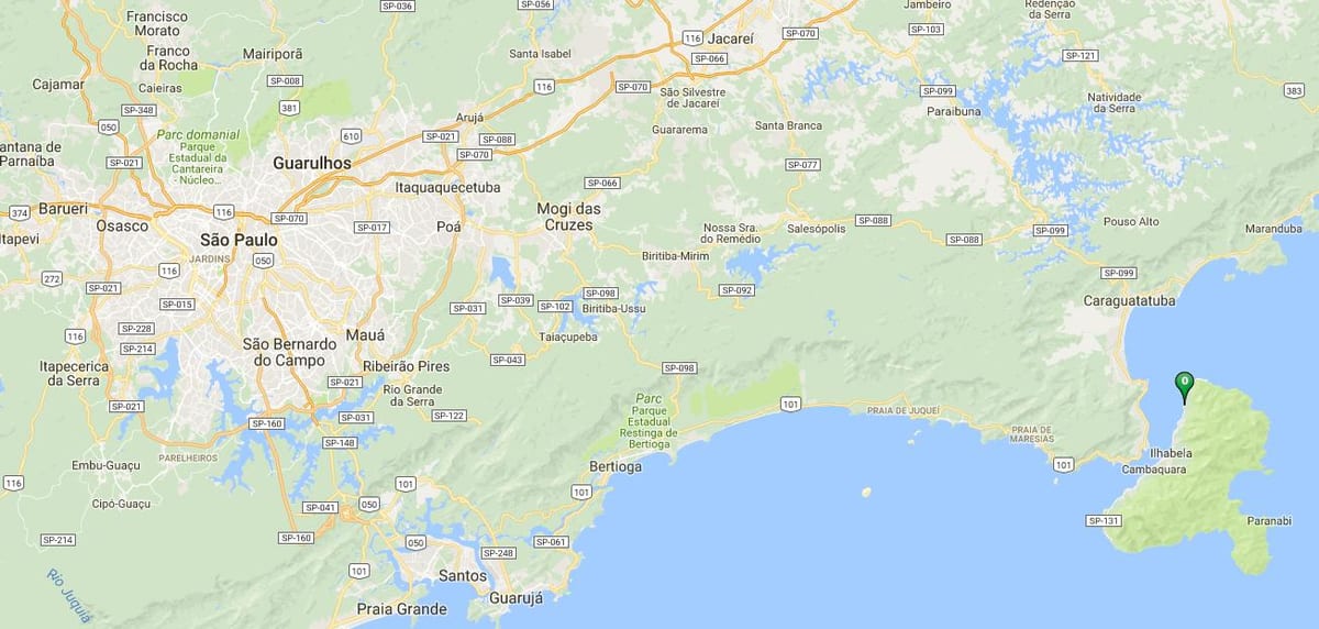 지도의 바헤이로스 해변