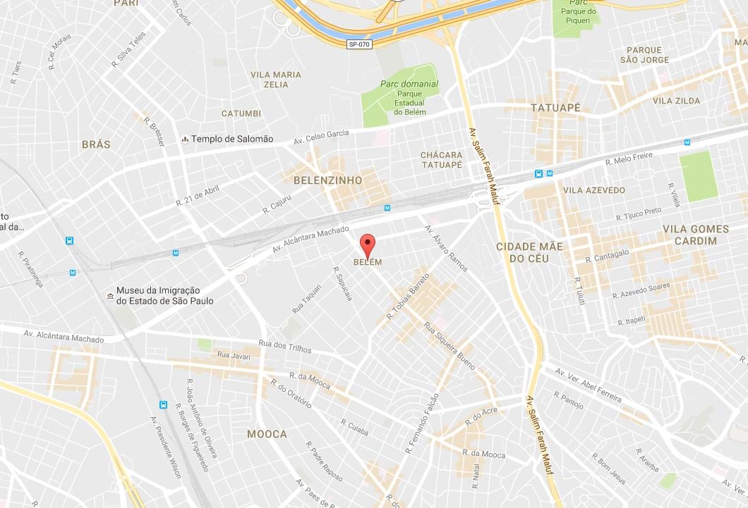 지도의 벨렘 São Paulo