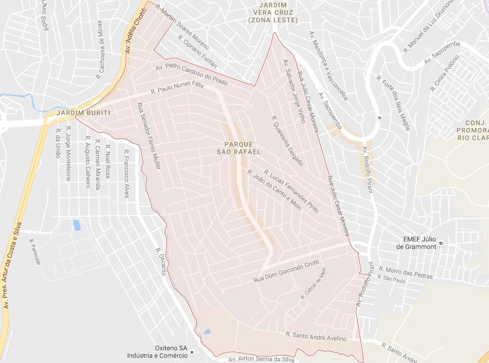 지도의 산 라파엘 São Paulo
