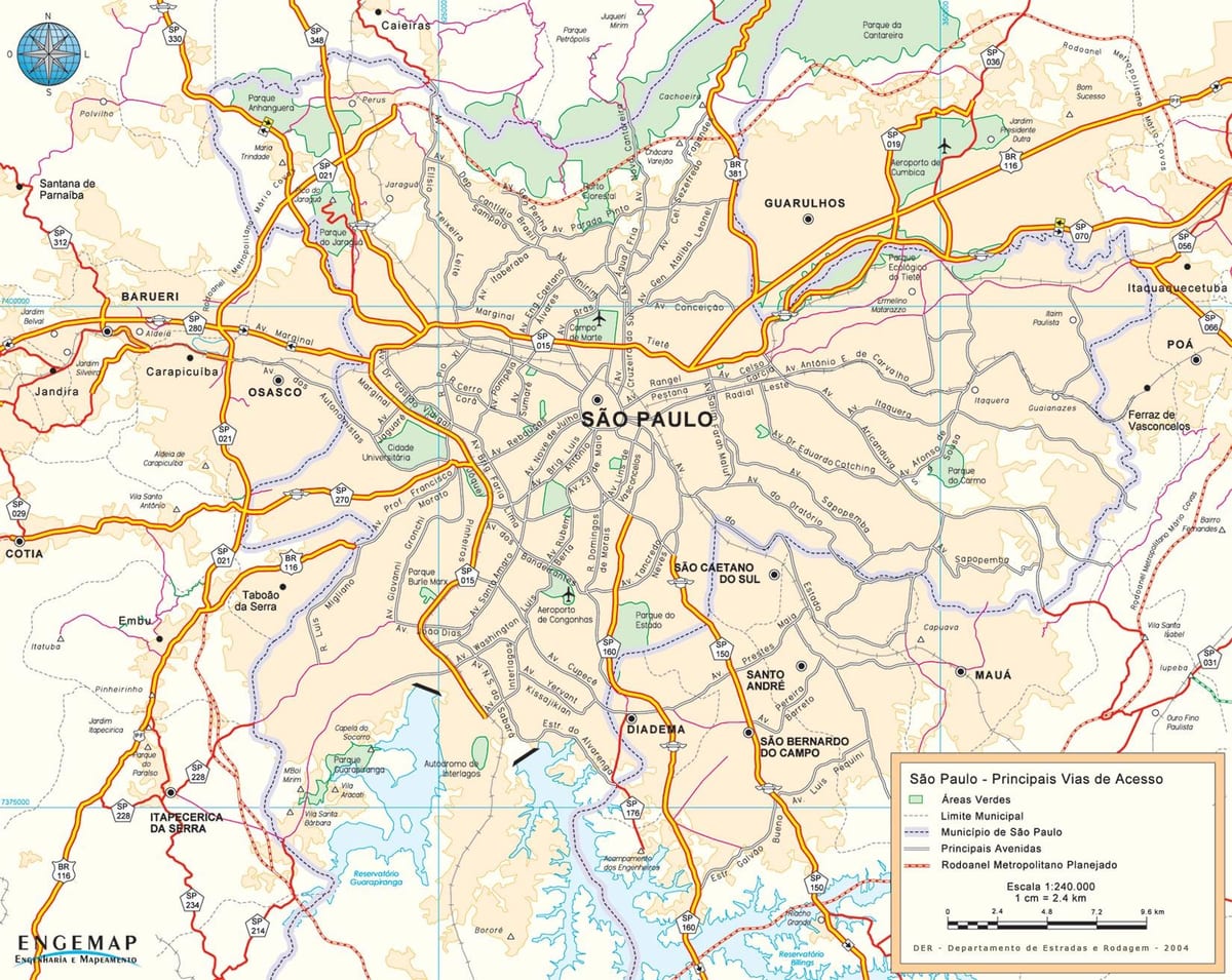 지도 상파울루 공항