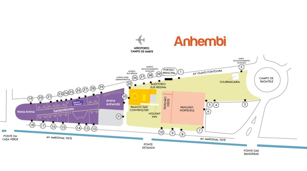지도 상파울루 Anhembi