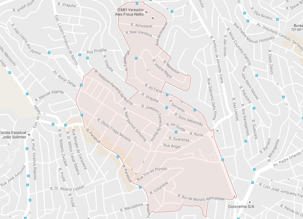 의 지도아브라실란디아 São Paulo