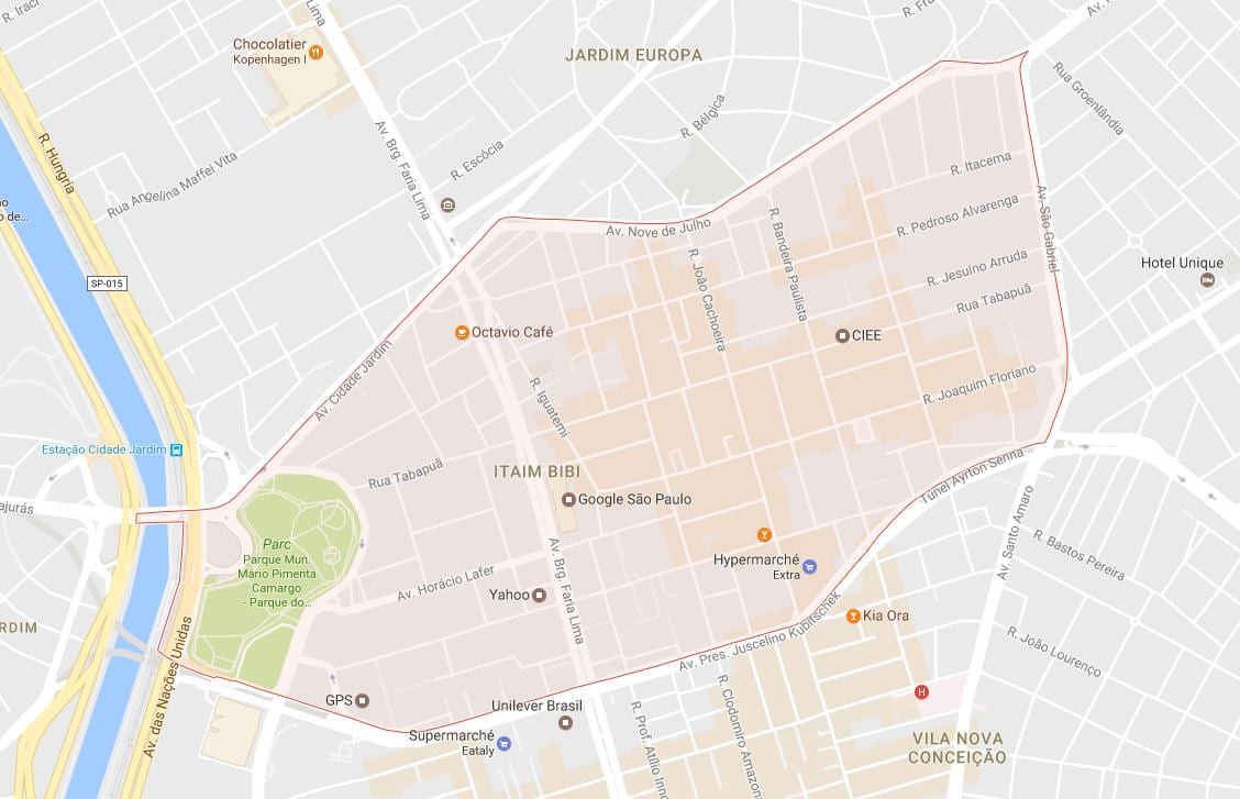 지도의 이타임 비비 São Paulo