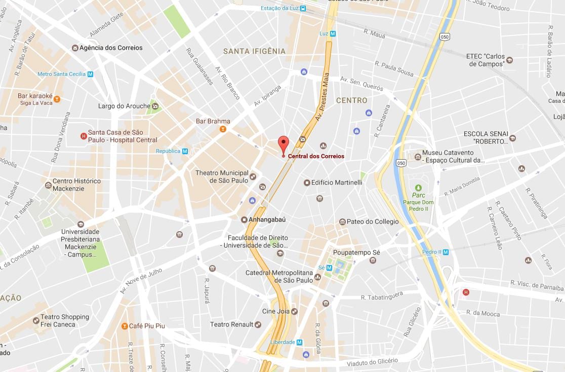 지도의 궁전 dos Correios São Paulo