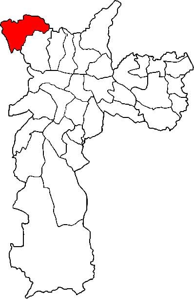 지도 페루스 sub-현 São Paulo