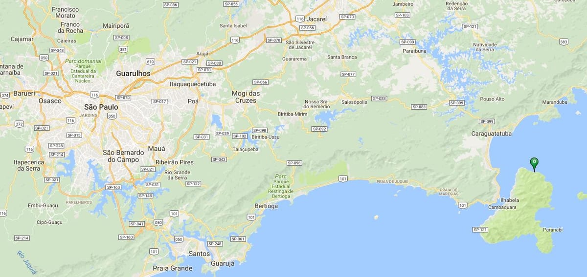 지도의 자바쿠아라 비치