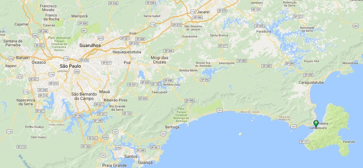 지도의 해변 오스카