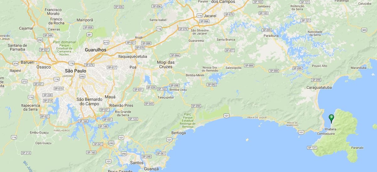 지도의 해변 Pequeá