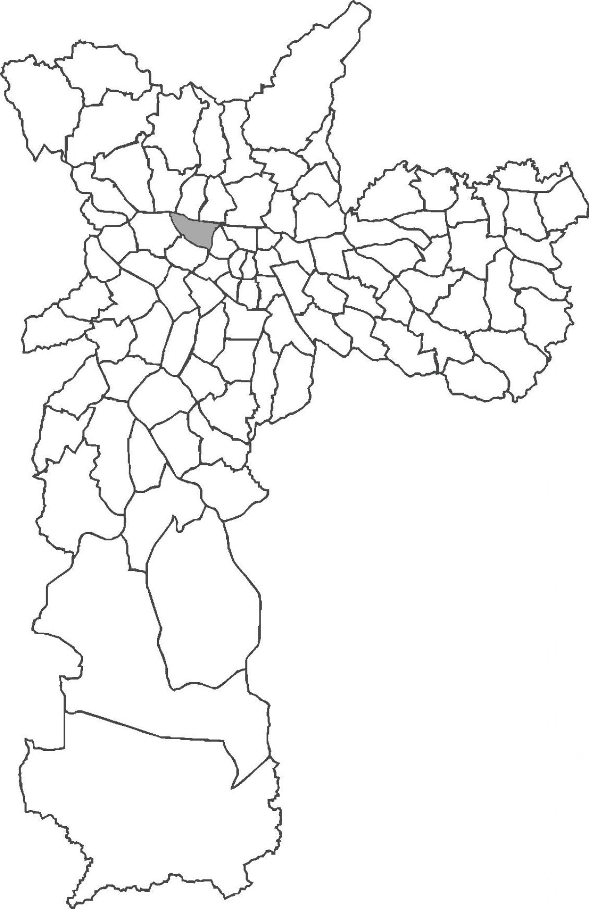 지도 Barra Funda district