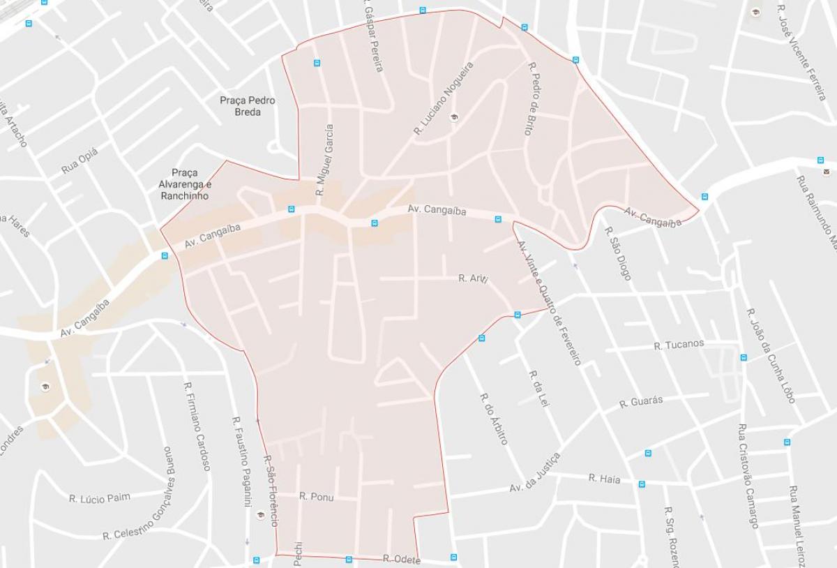 지도 Cangaíba São Paulo