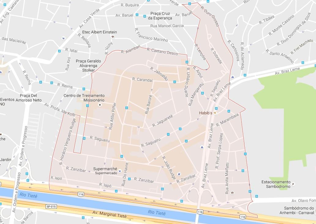 지도 Casa Verde São Paulo