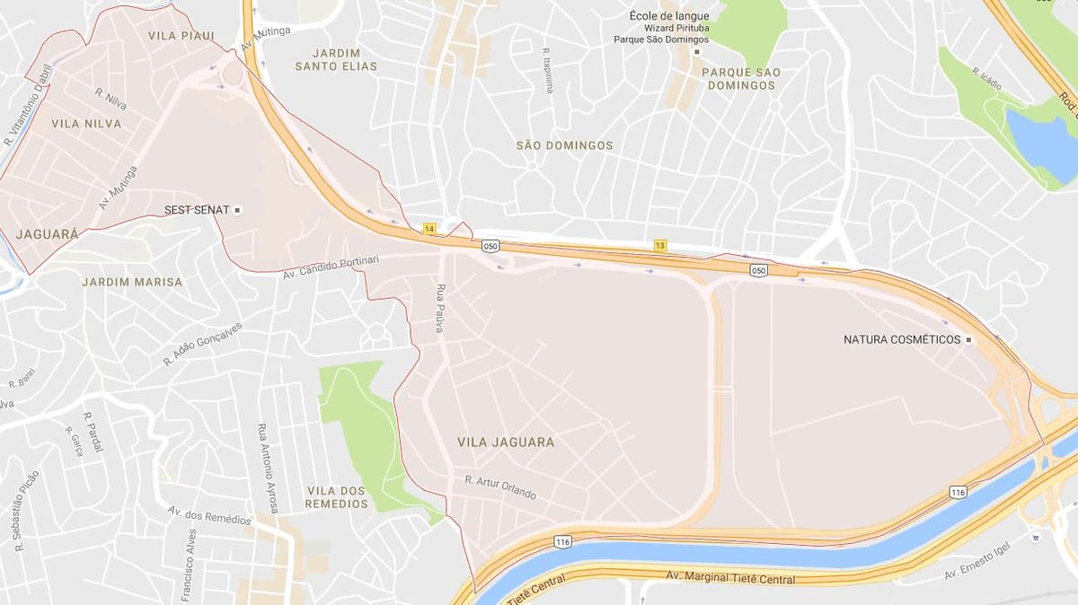 지도 Jaguara São Paulo