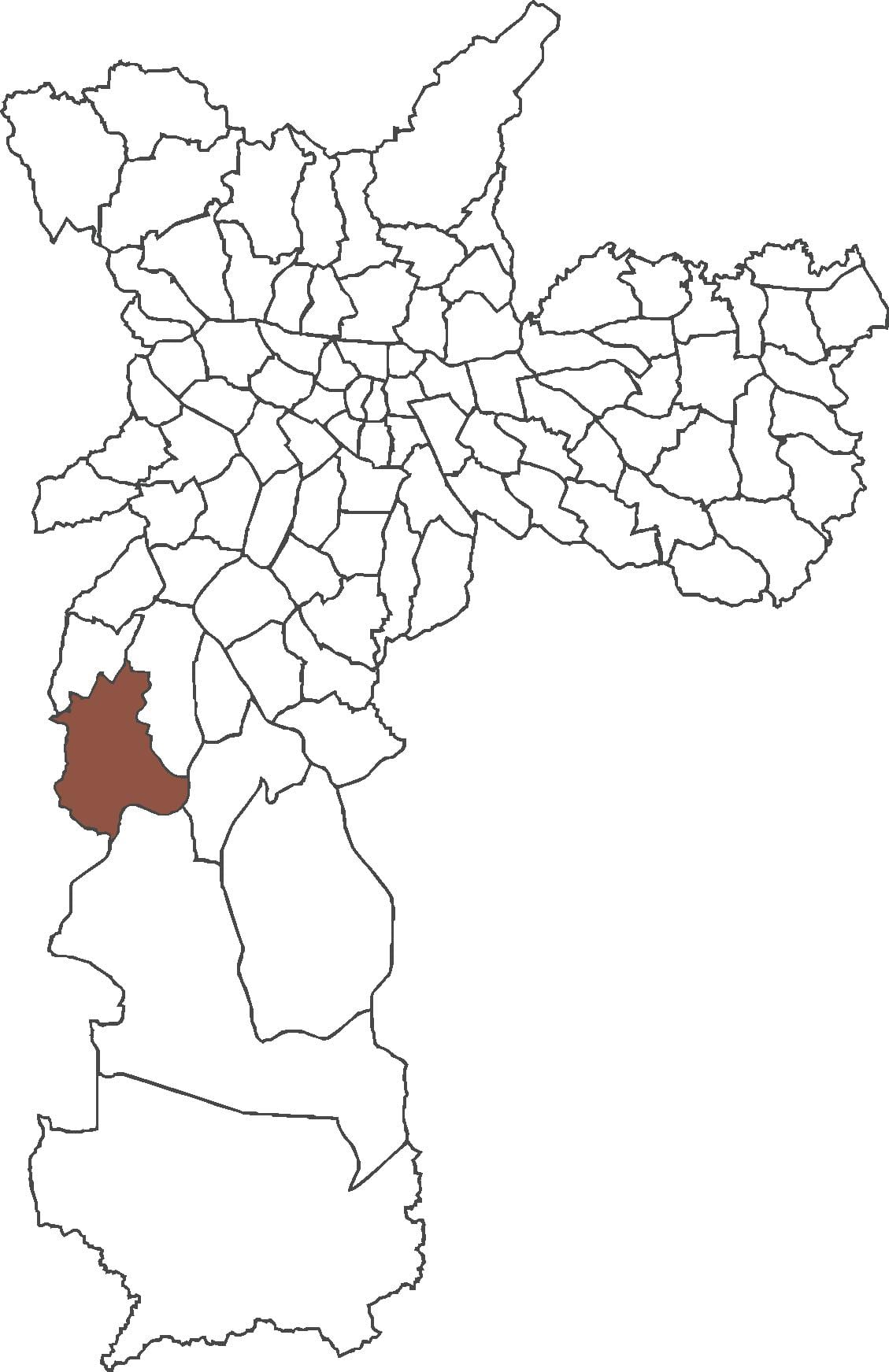 지도 Jardim Ângela district