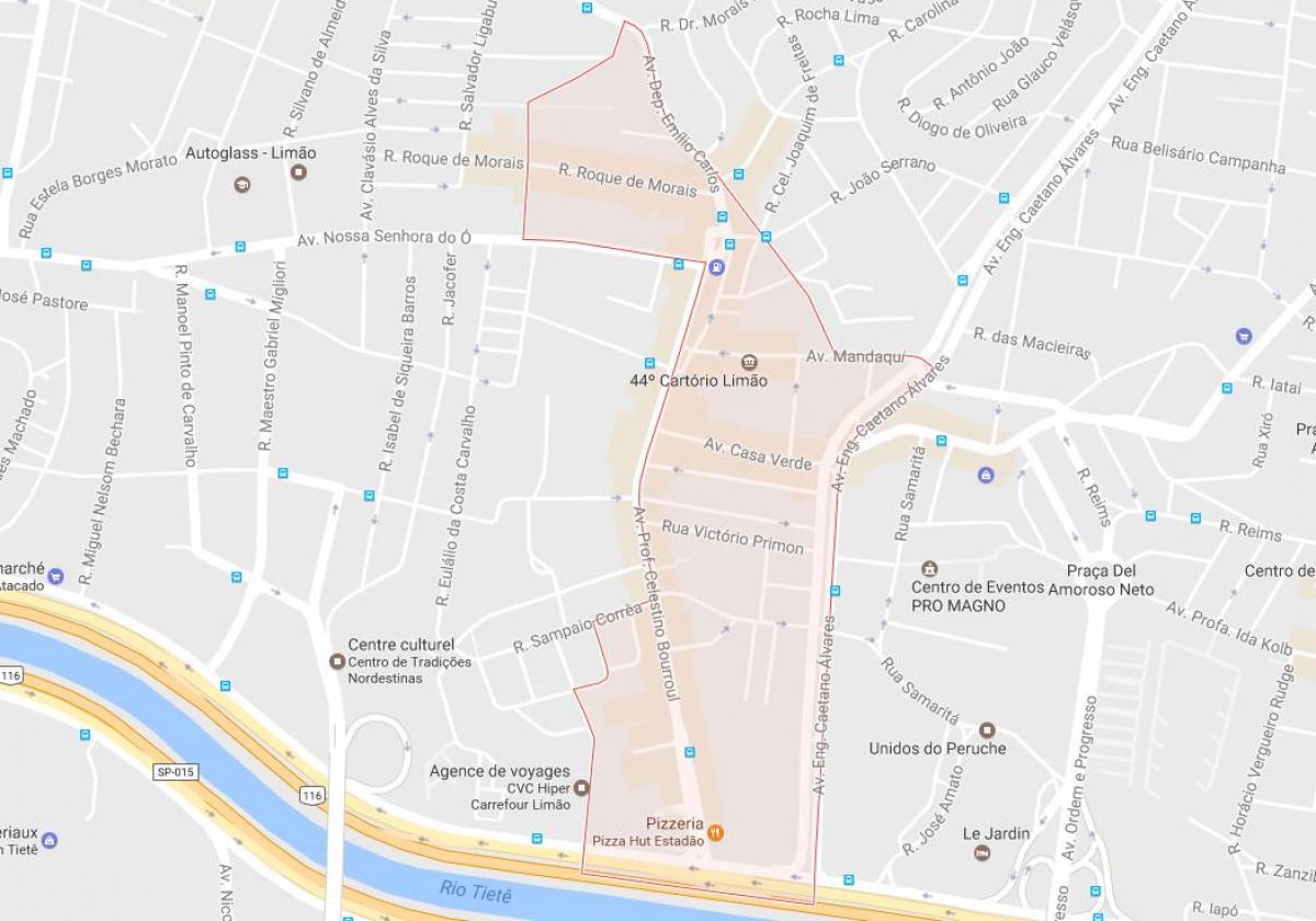지도 Limão São Paulo