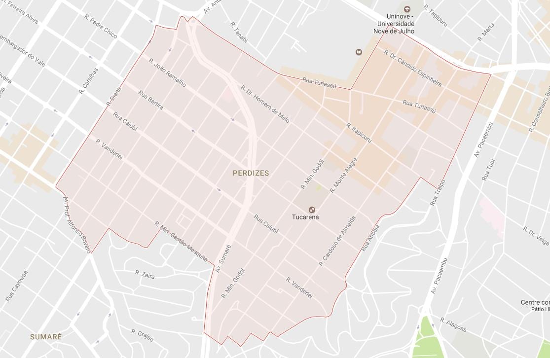 지도 Perdizes São Paulo
