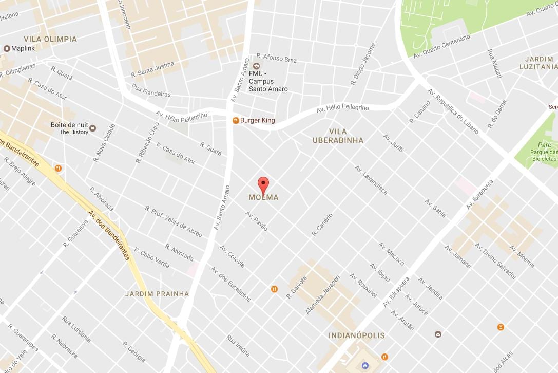 지도 São Paulo Moema