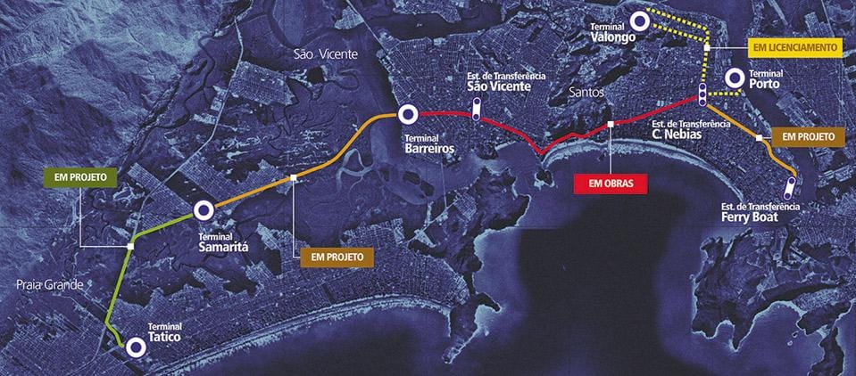 지도 Sistema Integrado Metropolitano-SIM