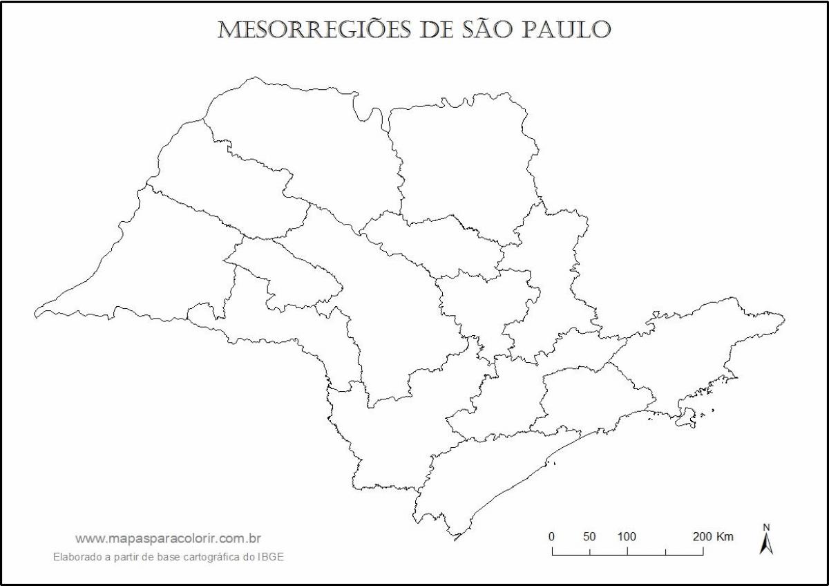 지도 São Paulo 버진-지역