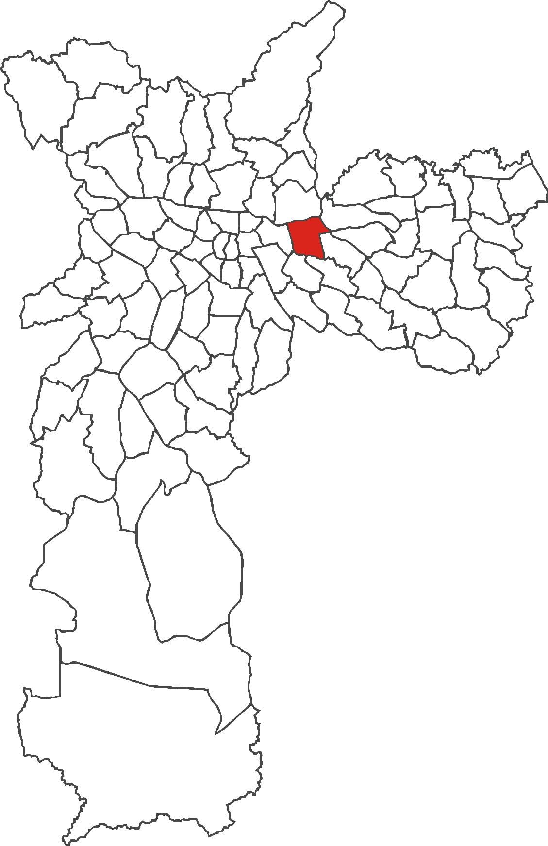 지도 Tatuapé district