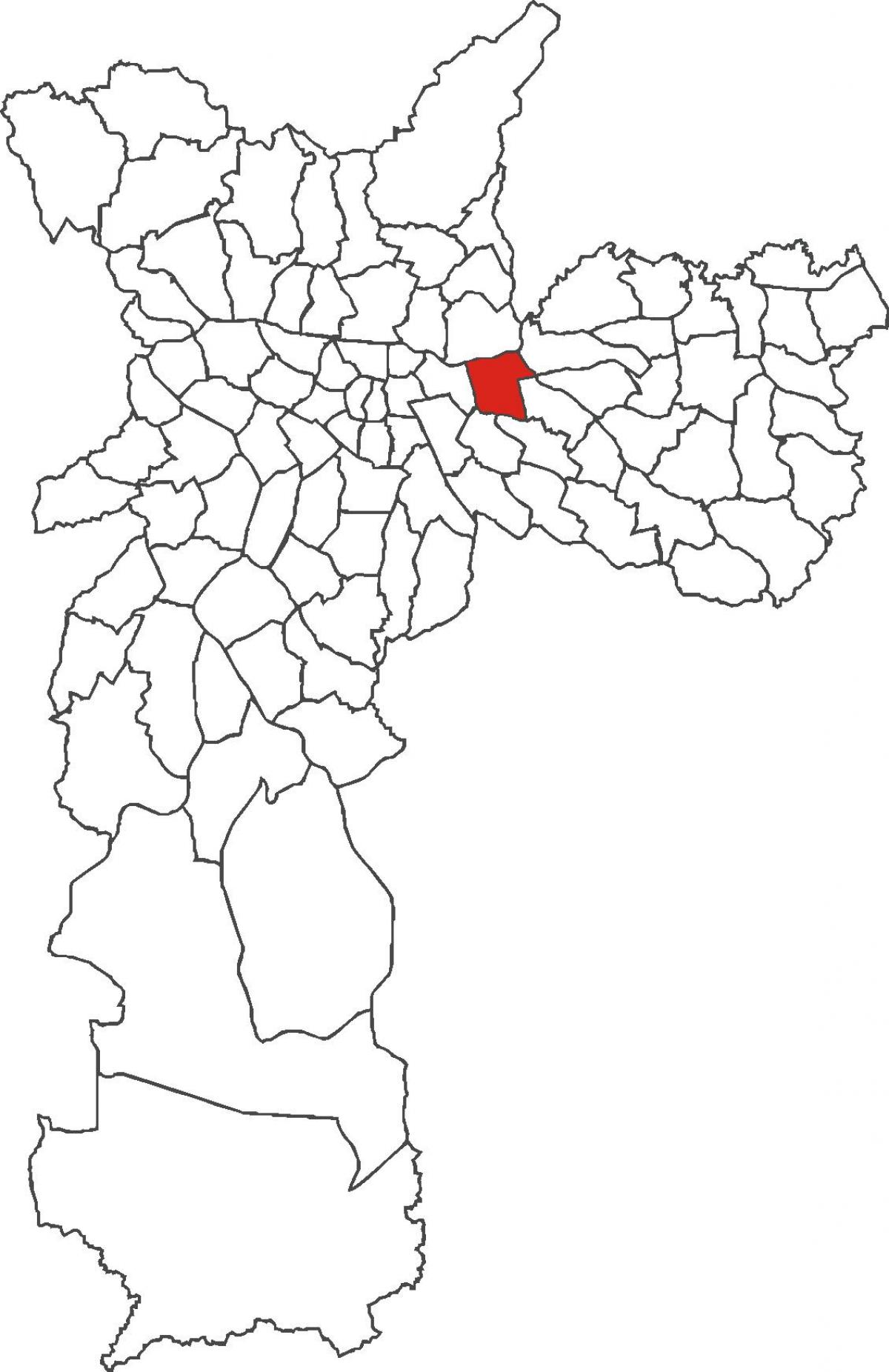 지도 Tatuapé district