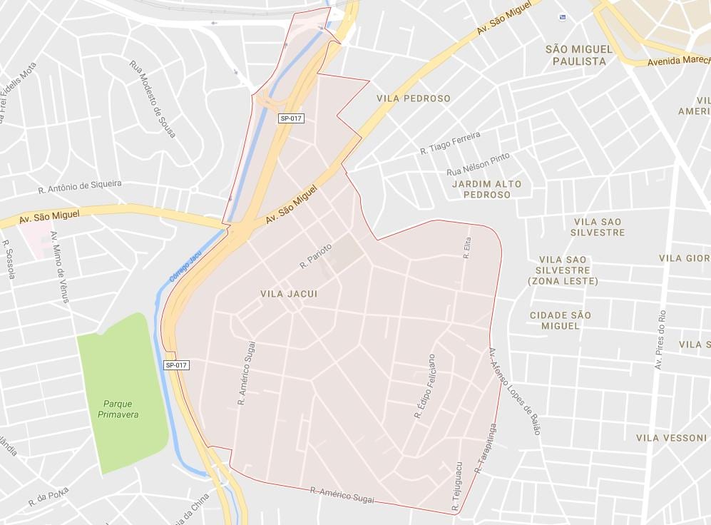지도 빌라도의 Jacuí São Paulo