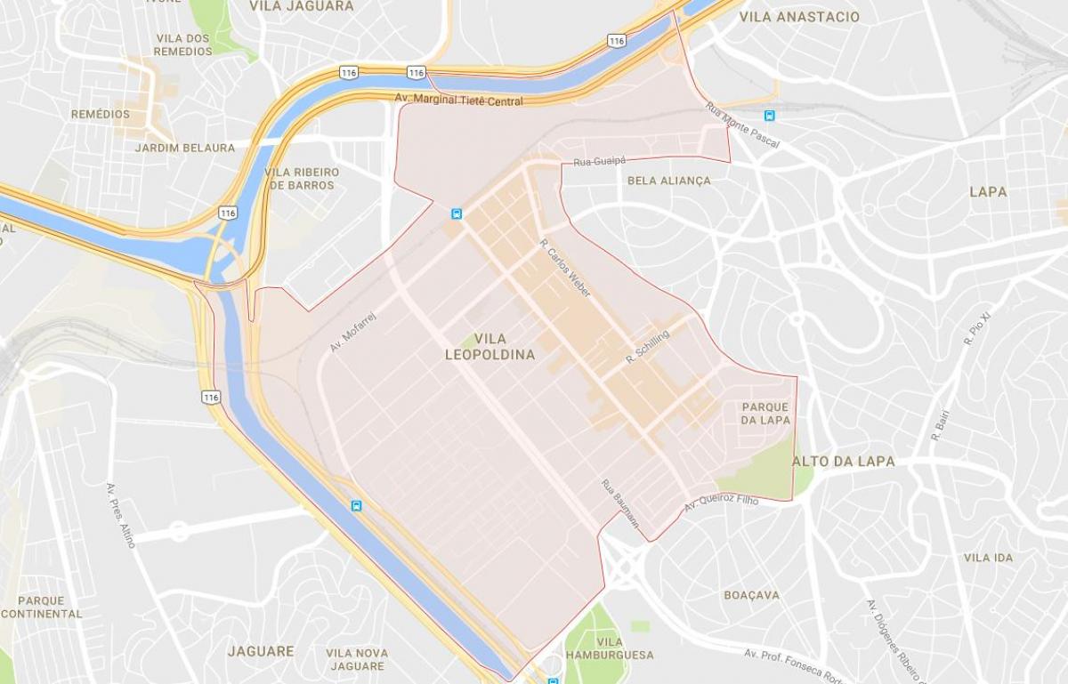 지도 빌라도의 Leopoldina São Paulo