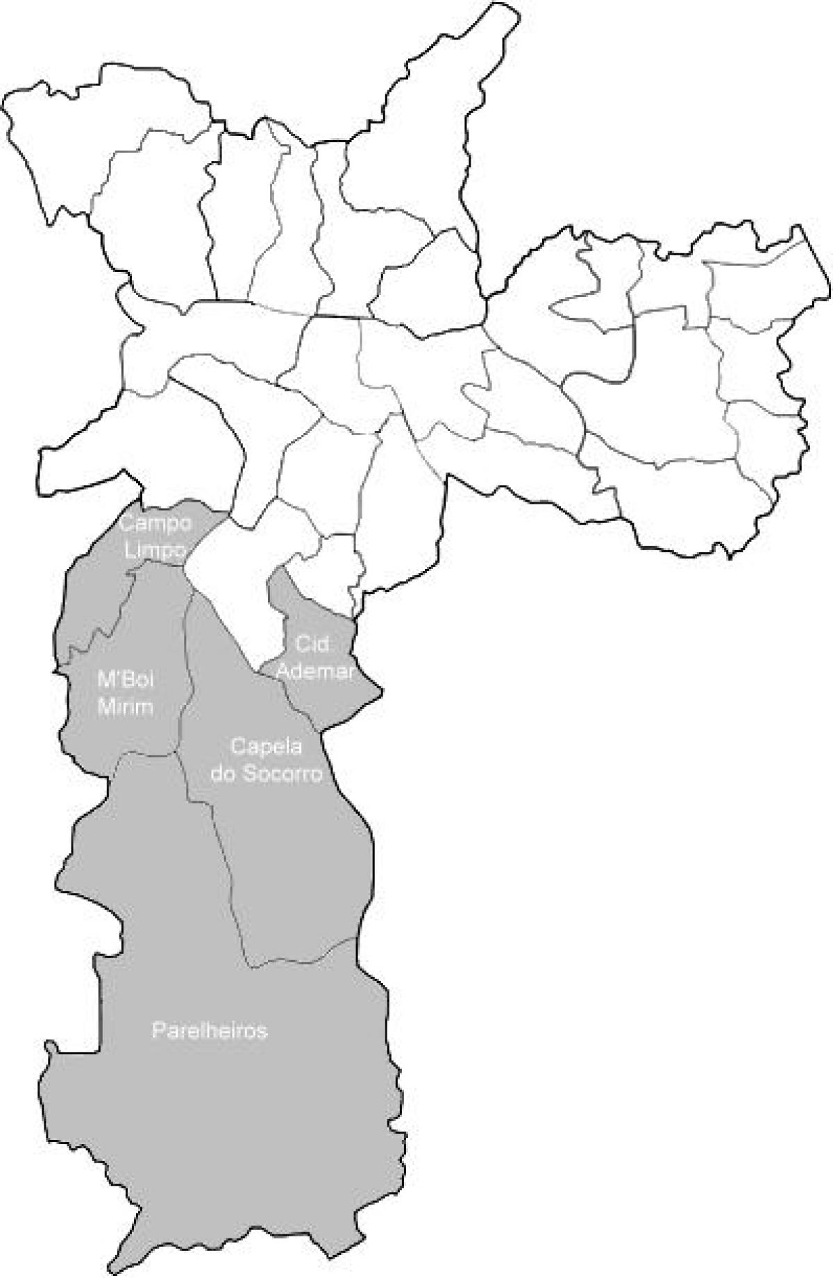 지도의 영역 Sul São Paulo