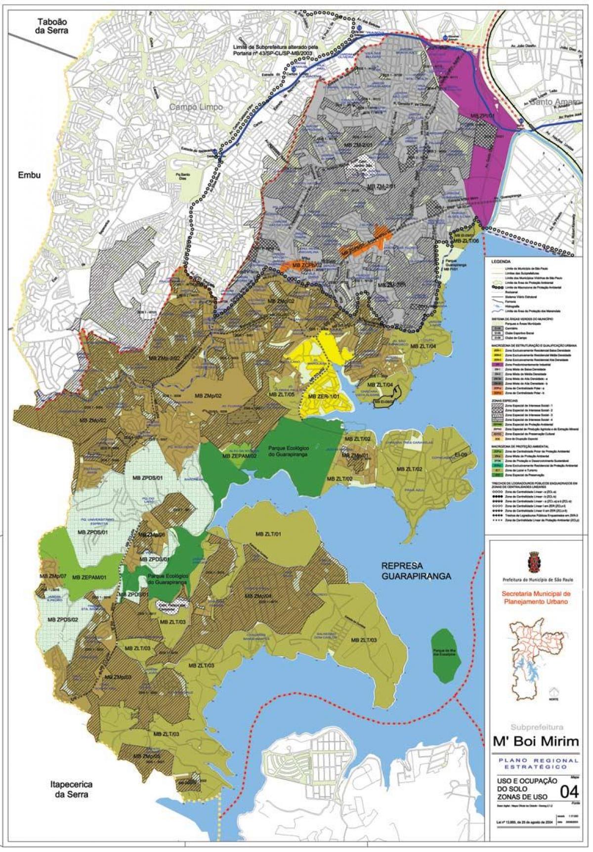 지도 므보이 미림 상파울루-직업의 토양