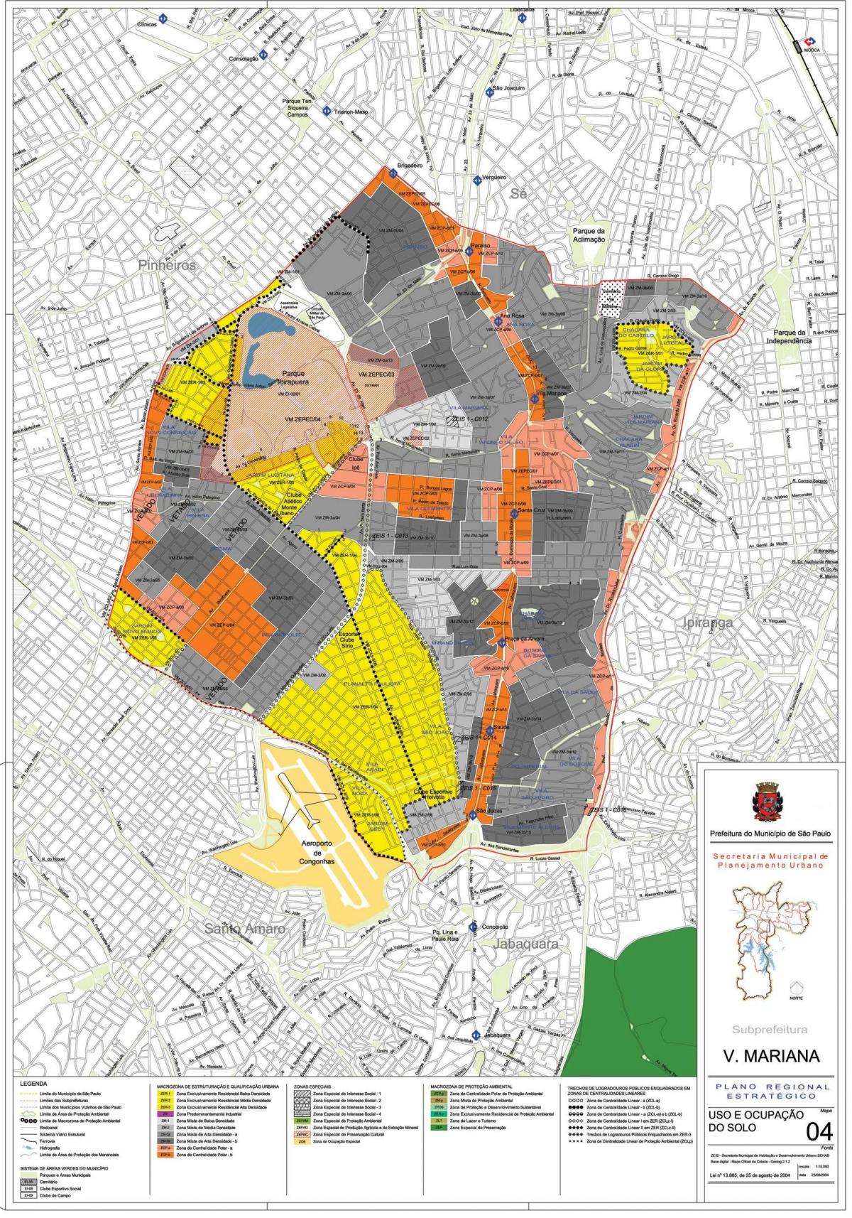 지도의 빌라 마리아나-상파울루의 직업 토양