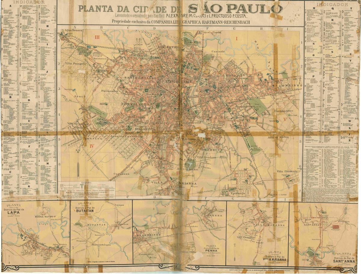 지도의 전 상파울루-1913