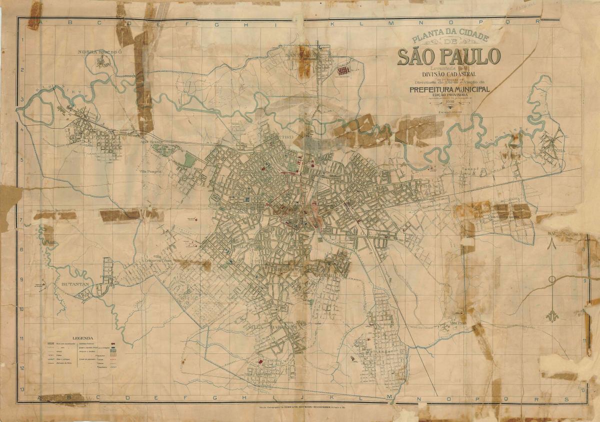 지도의 전 상파울루-1916