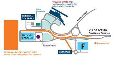 지도 국제 공항 상파울루비라코포스 주차