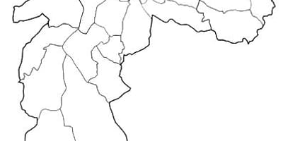 지도의 영역 Noroeste São Paulo