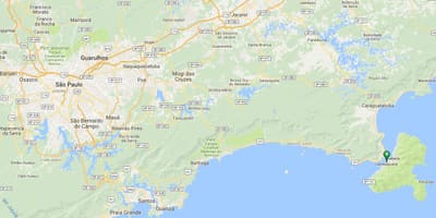 지도의 비치 페드라스 Miudas