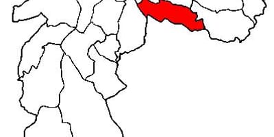 지도 빌라 프루덴테 sub-현 São Paulo