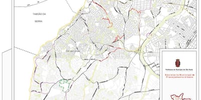 지도의 캄포 림포 상파울루-도로