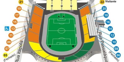 지도의 파카엥부 축구 상파울로 경기장