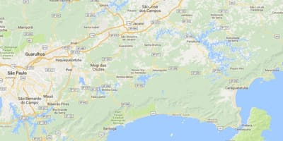 지도의 해변 크루 제 이루