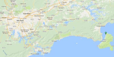 지도의 해변 Garapocaia