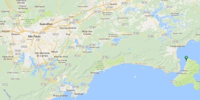 지도의 해변 Ponta 아제다
