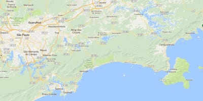 지도의 해변 Saco da Ribeira