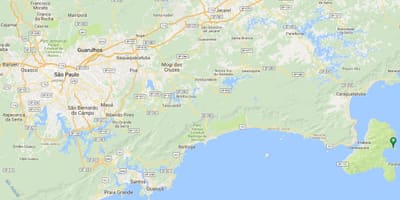지도의 해변 Saco do Eustáquio